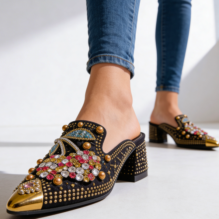 Viviana Crystal Cherry Heels