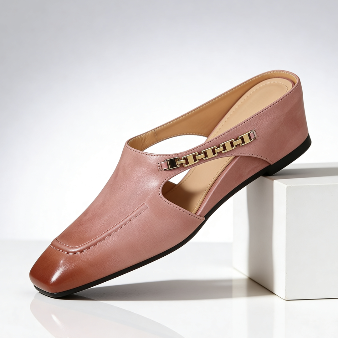 Elena Leather Mules