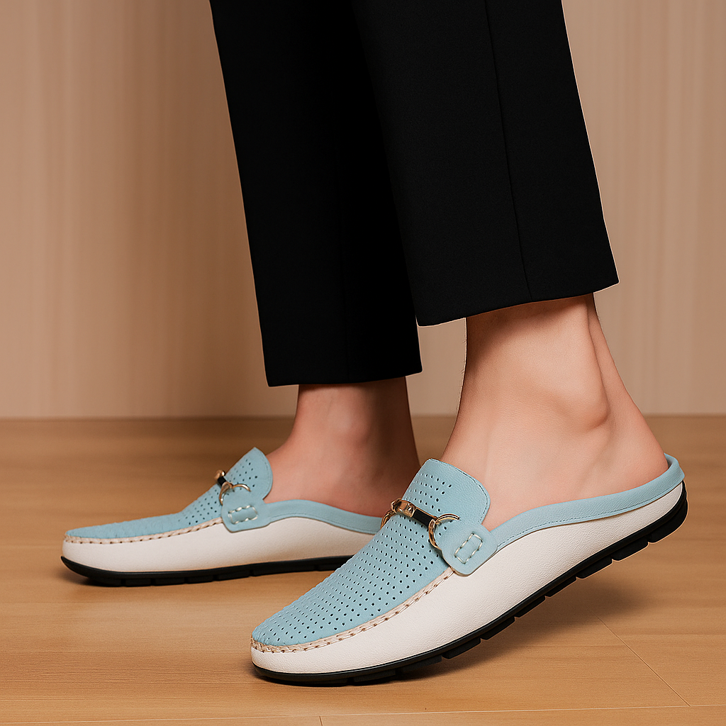 Delvani Leather Mules