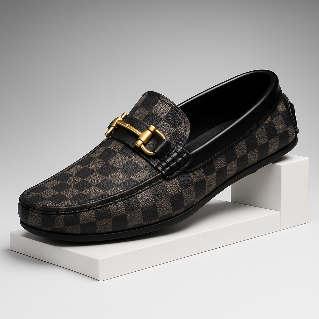 Marvello Check Loafers