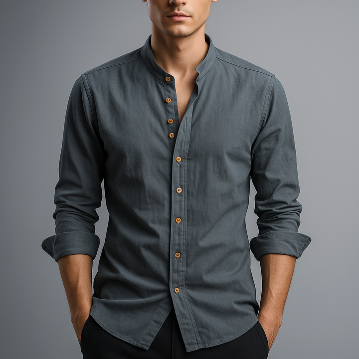 Hiroto Cotton-Linen Shirt