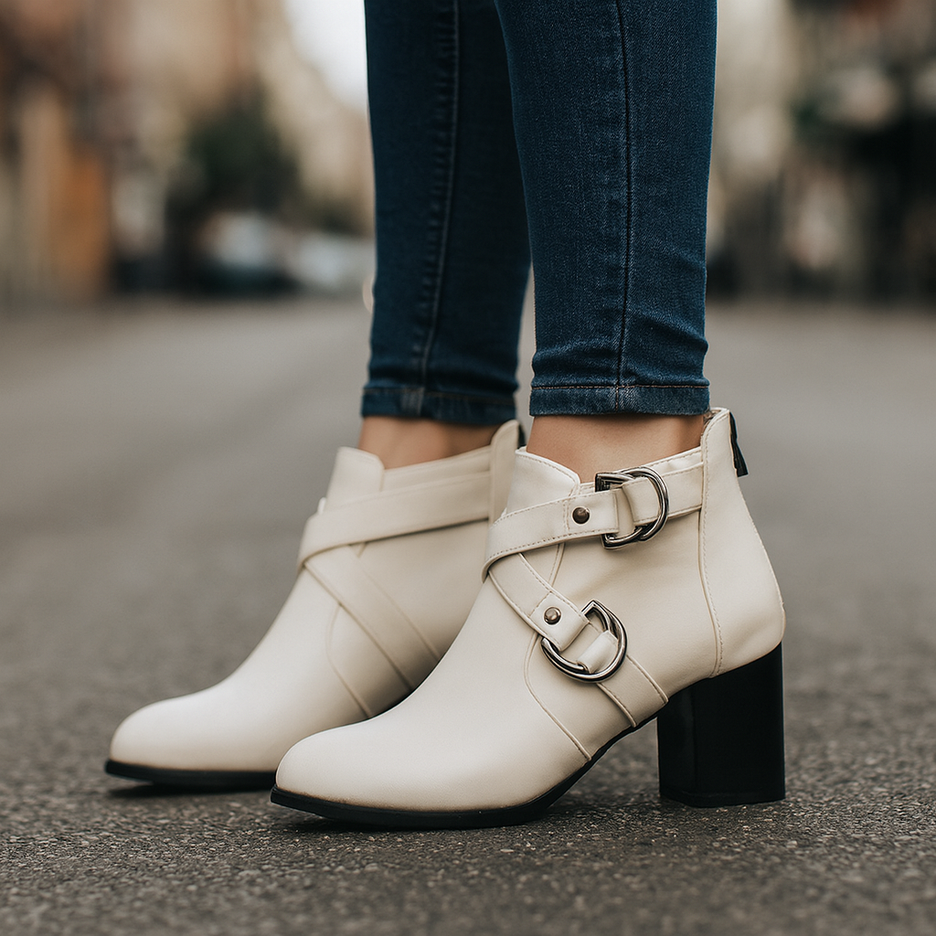 Serafina Double-Buckle Booties