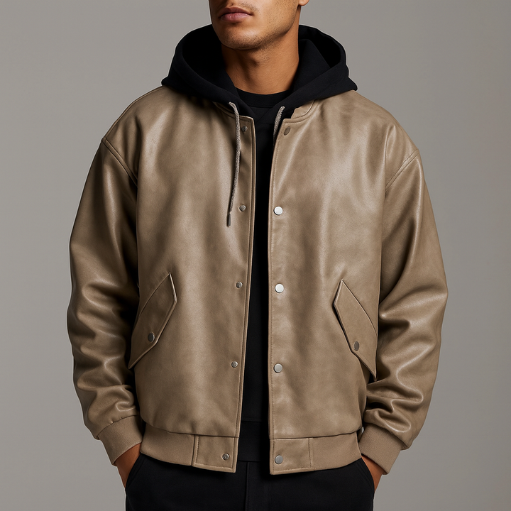 Ravaro Hooded Leather Jacket