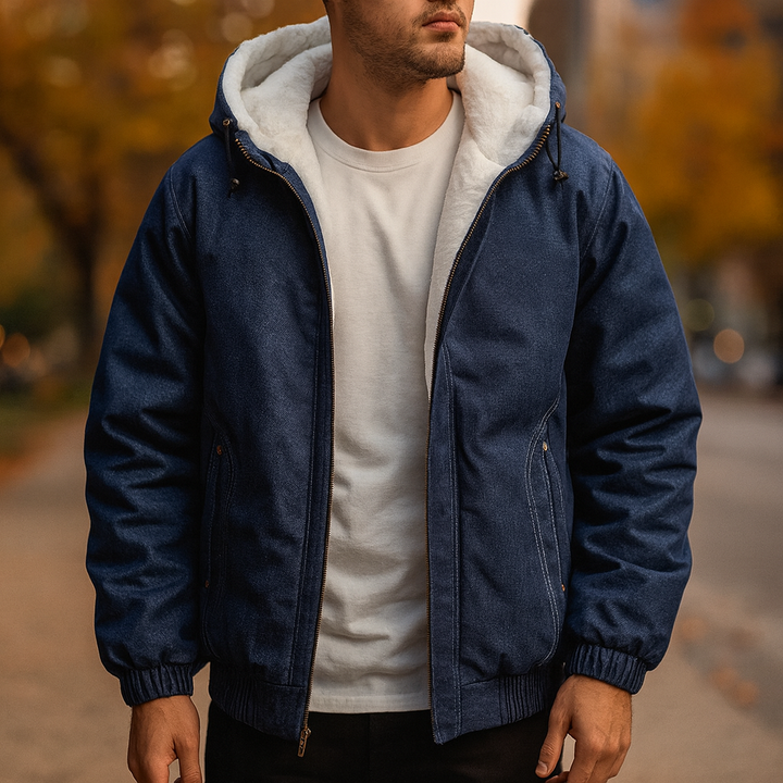 Calvin Fleece-Lined Hooded Jacket