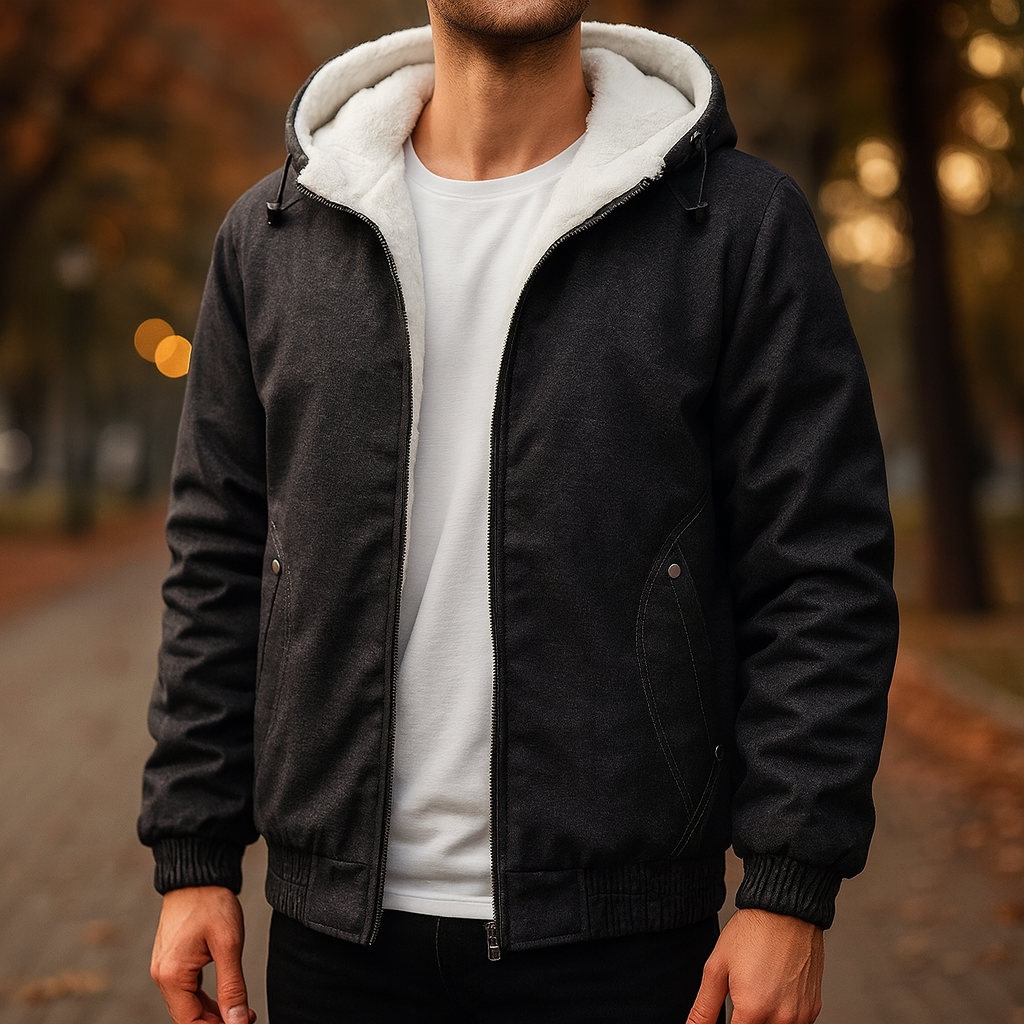 Calvin Fleece-Lined Hooded Jacket
