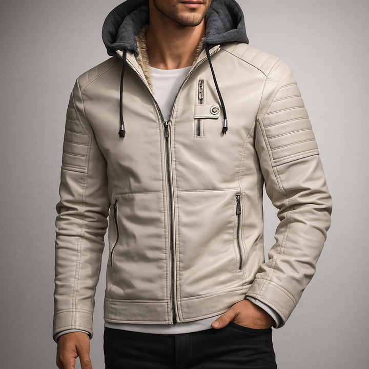 Rexton Hooded Leather Jacket