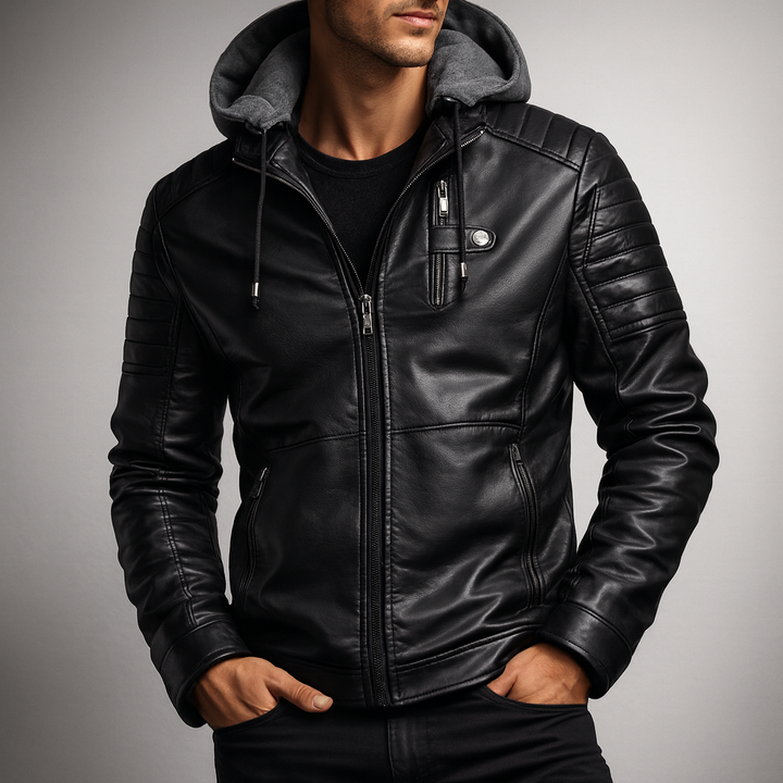Rexton Hooded Leather Jacket