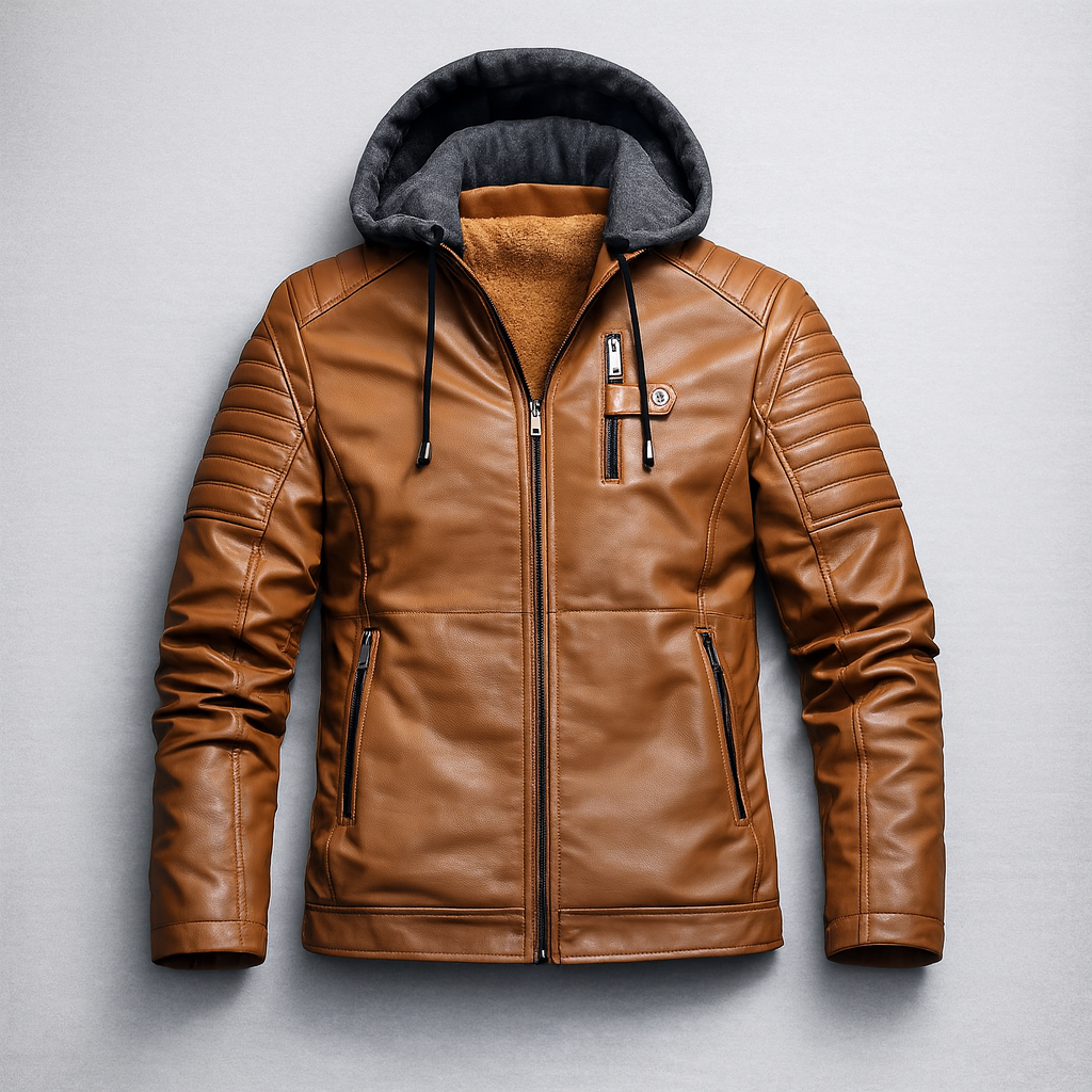 Rexton Hooded Leather Jacket