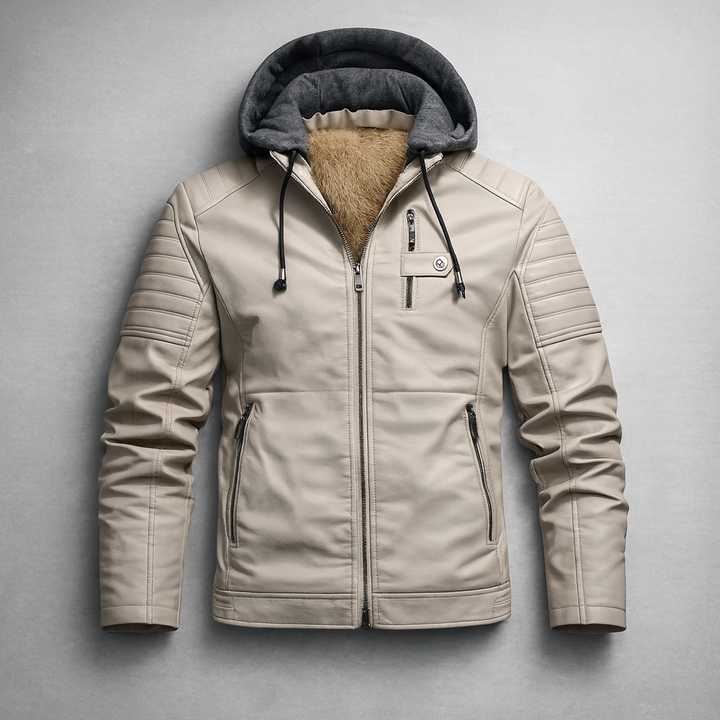 Rexton Hooded Leather Jacket