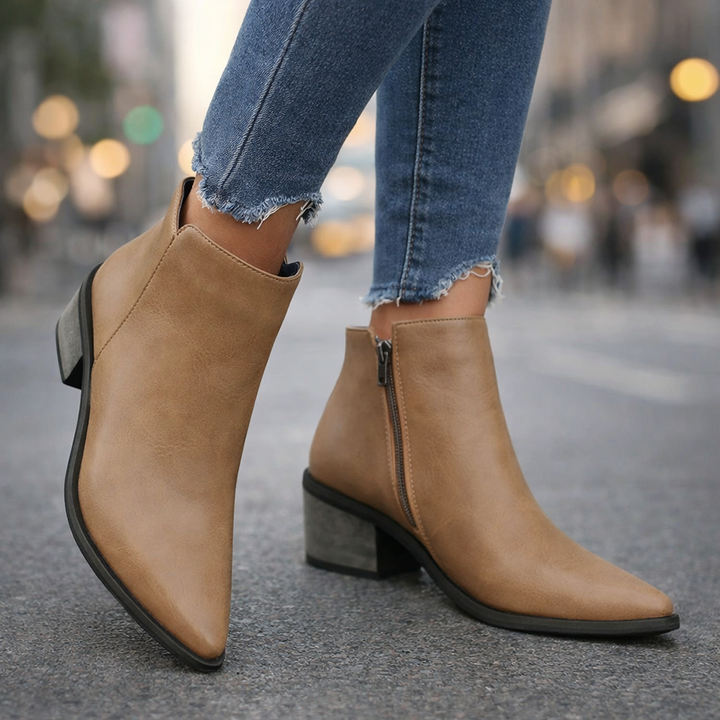 Verona Leather Ankle Boots