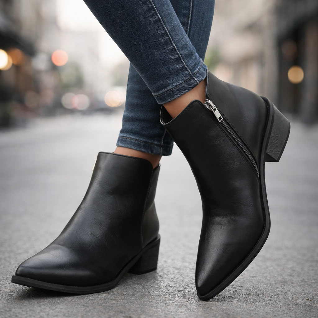 Verona Leather Ankle Boots