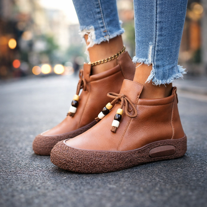 Zorena Leather Rise Boots
