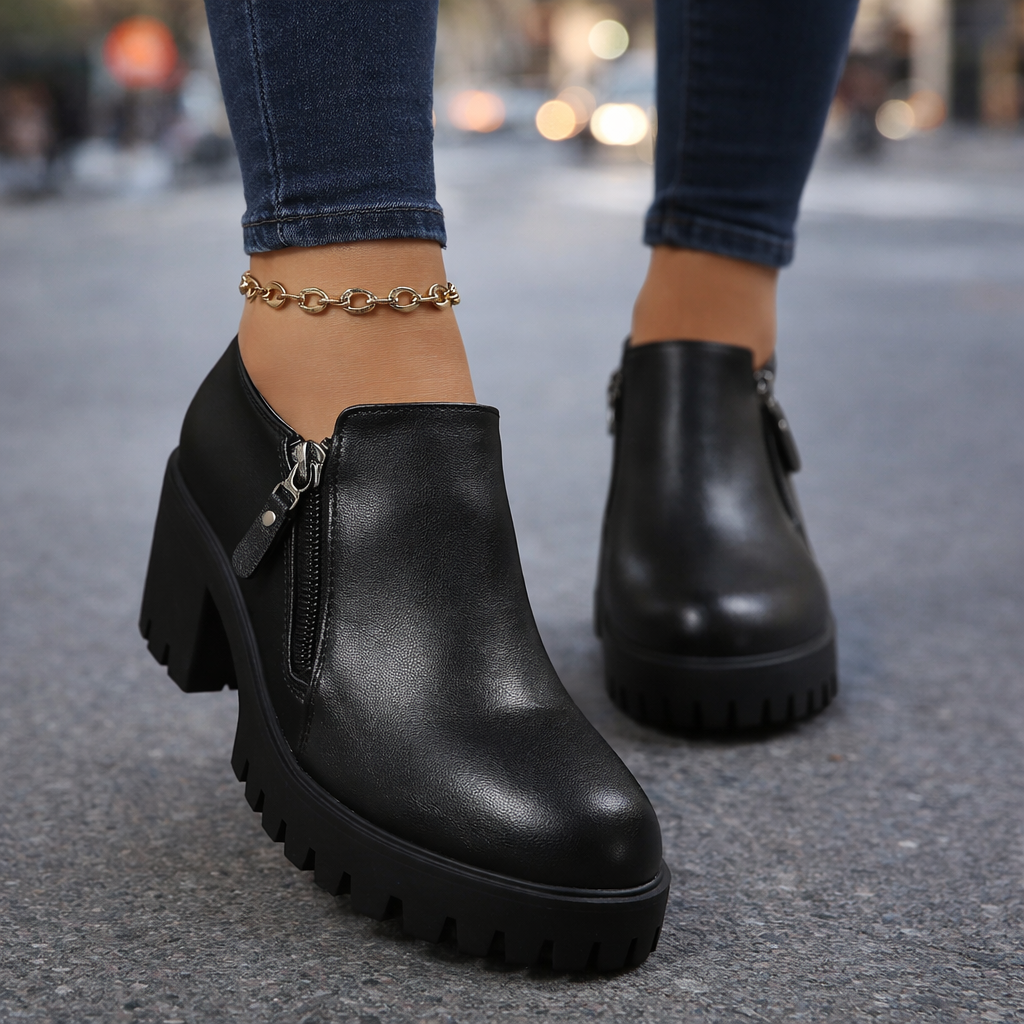 Ravella Forge Leather Heels