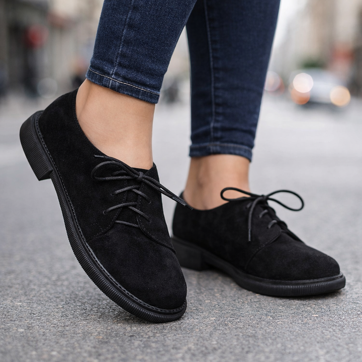 Elwood Lace Suede Flats