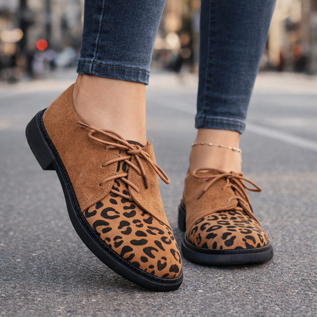 Elwood Lace Suede Flats