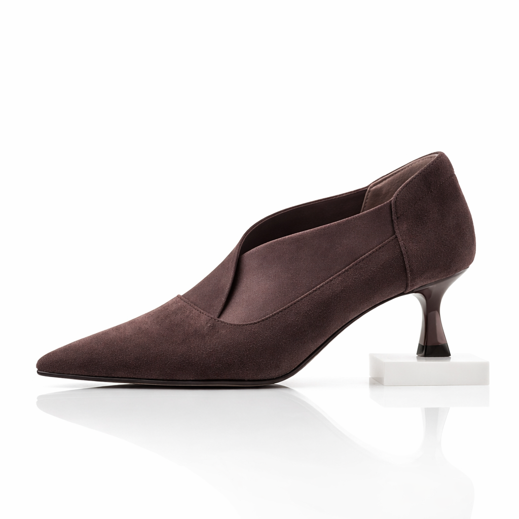 Serrina Suede Kitten Heels