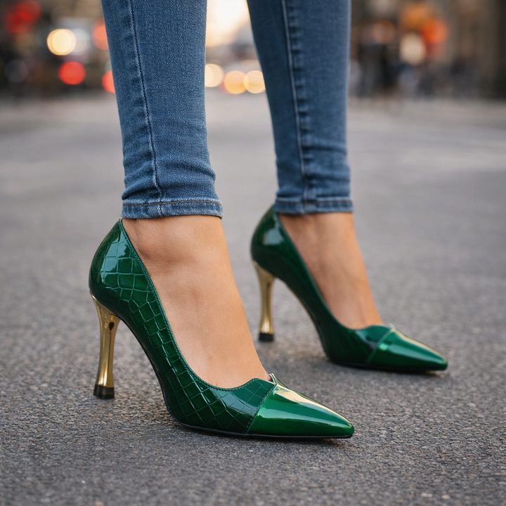 Alvara Leather Point Heels