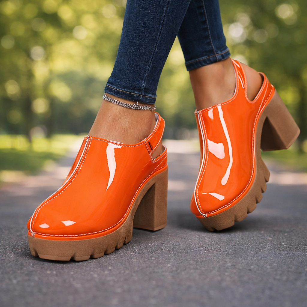 Veronica Gloss Platform Heels