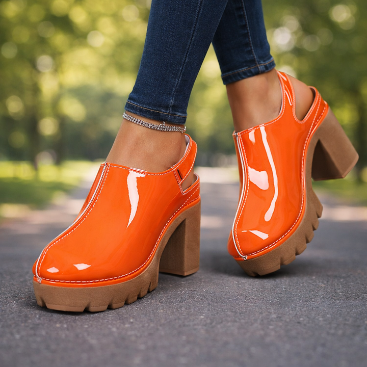 Veronica Gloss Platform Heels