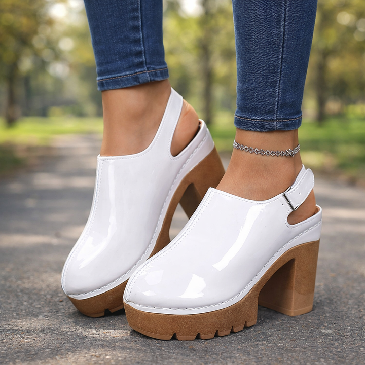Veronica Gloss Platform Heels