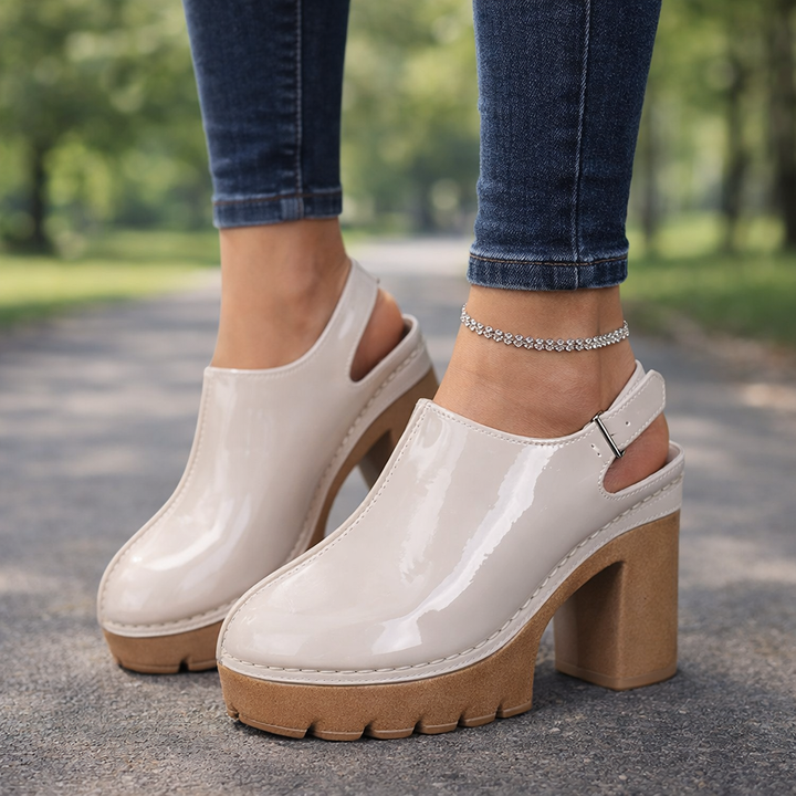 Veronica Gloss Platform Heels