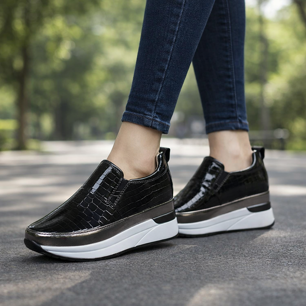 Novera Rise Leather Platforms