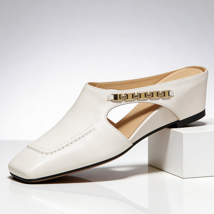 Elena Leather Mules