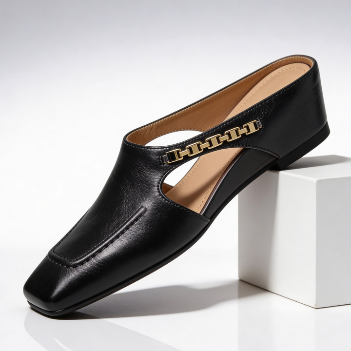 Elena Leather Mules