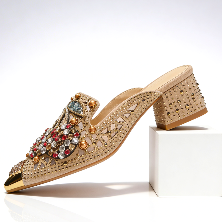 Viviana Crystal Cherry Heels