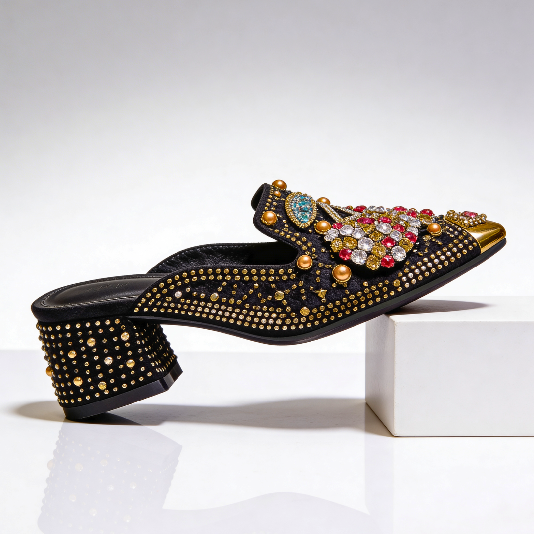 Viviana Crystal Cherry Heels