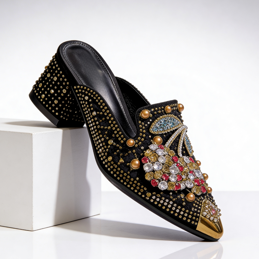 Viviana Crystal Cherry Heels