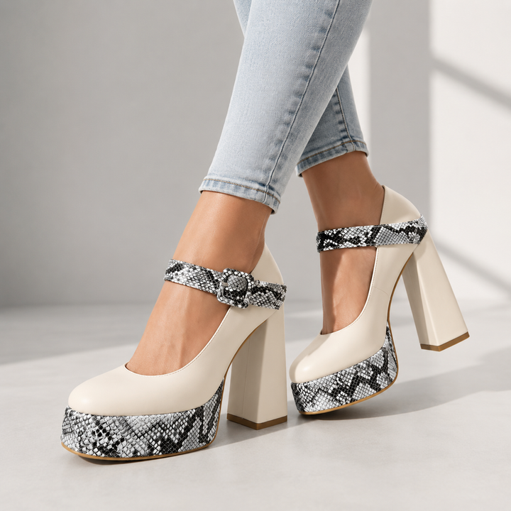 Serafina Leather Heels