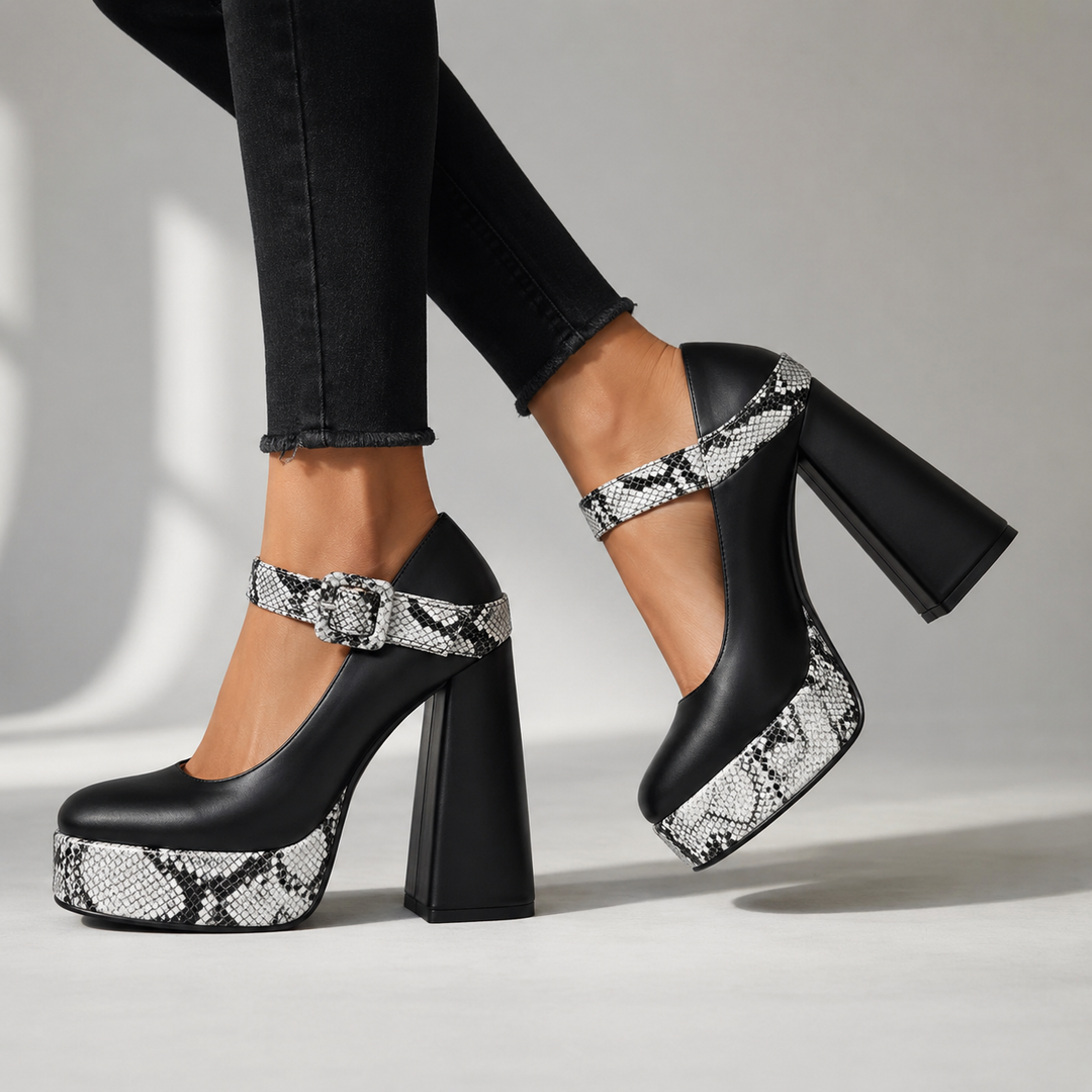 Serafina Leather Heels