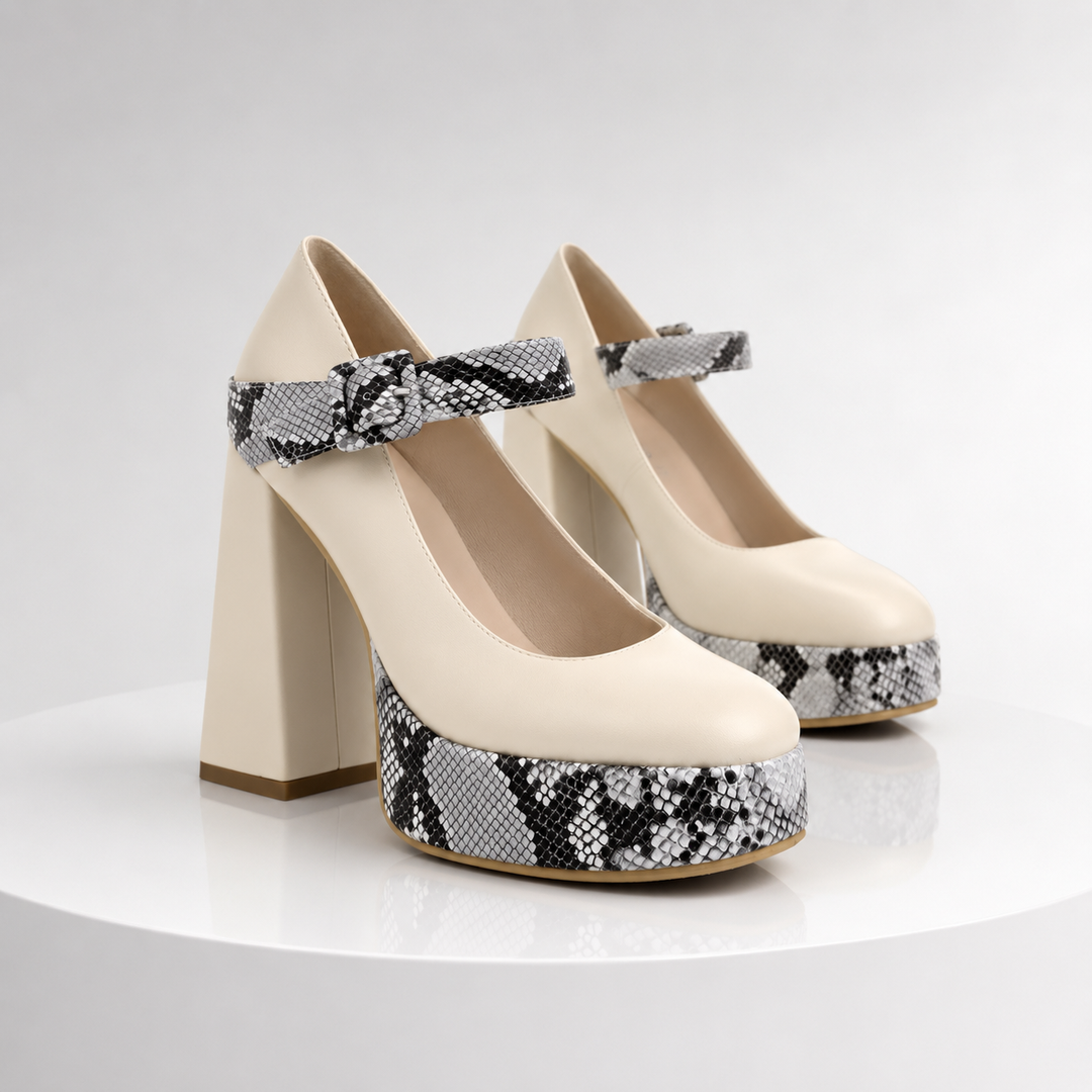 Serafina Leather Heels