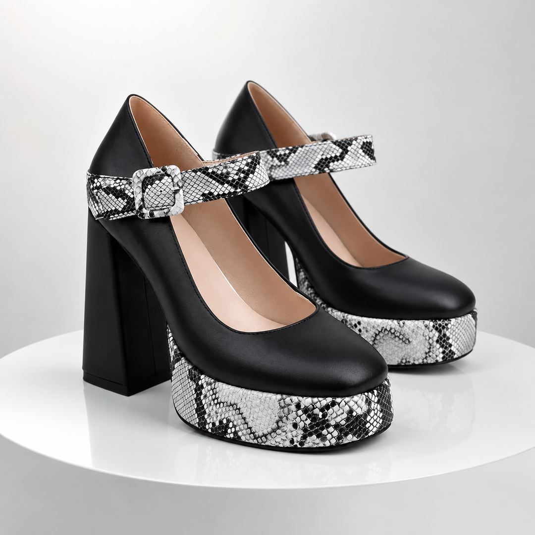 Serafina Leather Heels