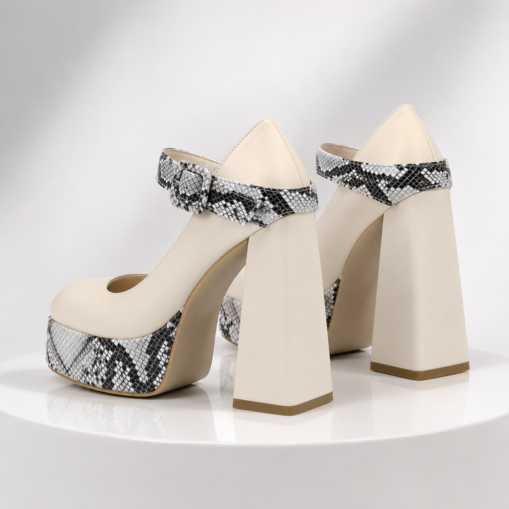 Serafina Leather Heels
