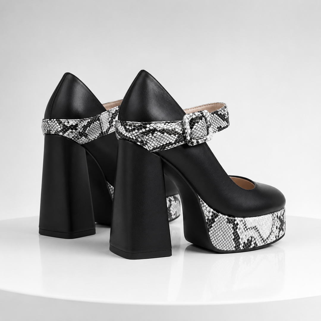 Serafina Leather Heels