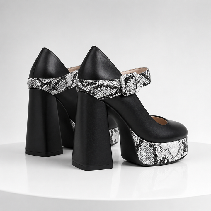 Serafina Leather Heels