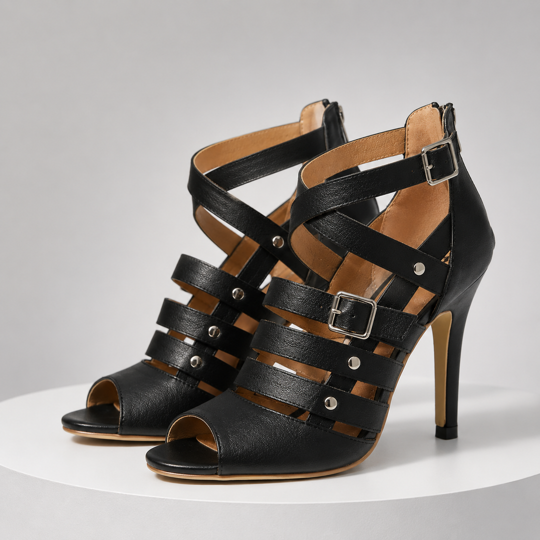 Valentina Leather Heels