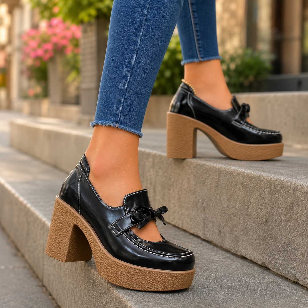 Noemi Leather Heels