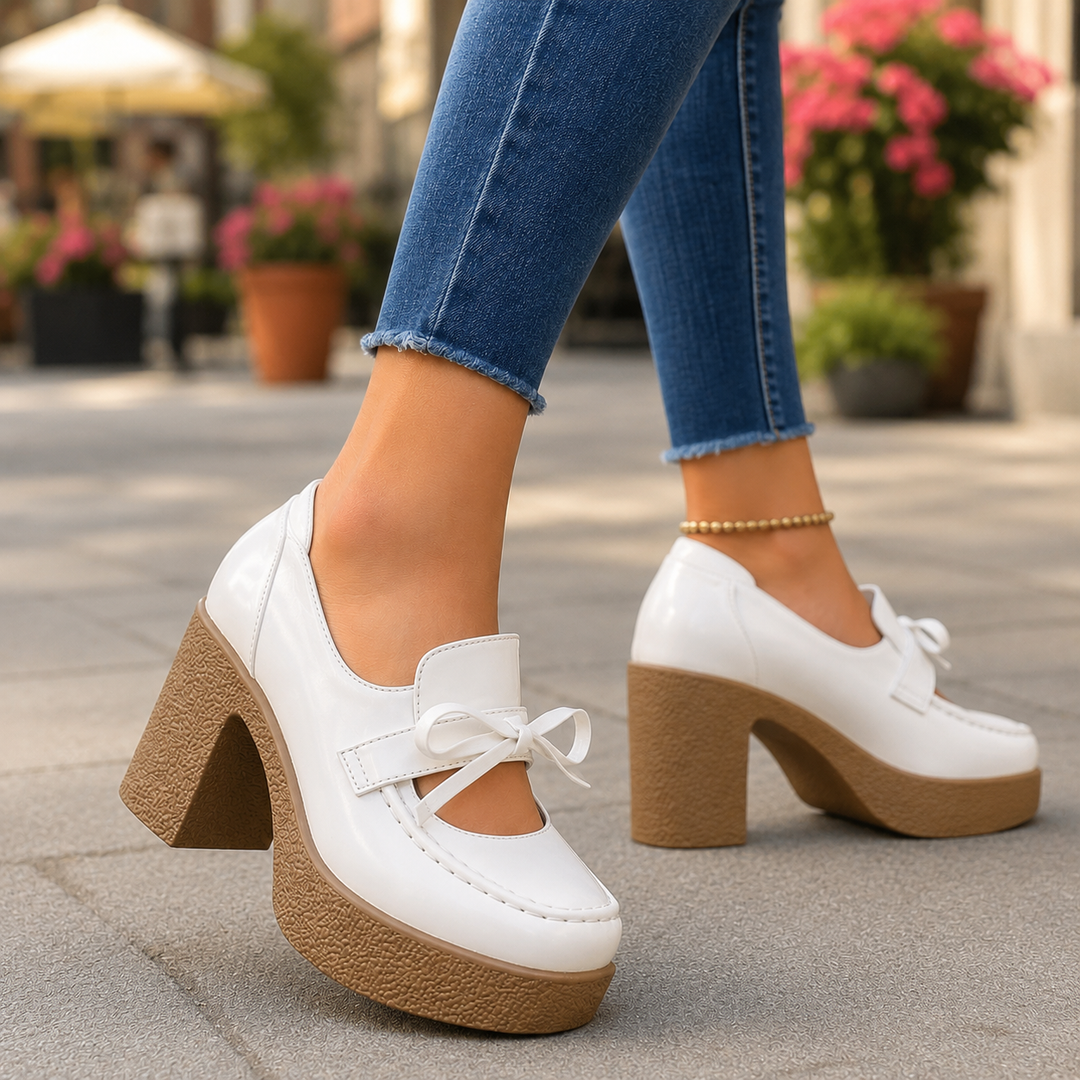 Noemi Leather Heels