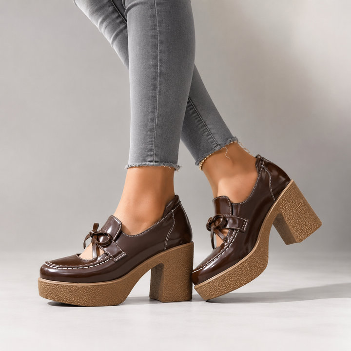 Noemi Leather Heels