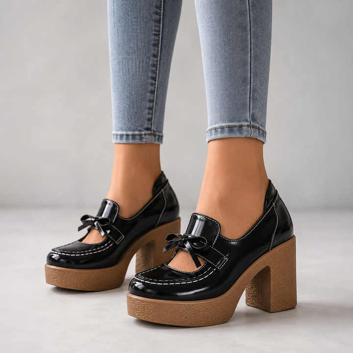 Noemi Leather Heels