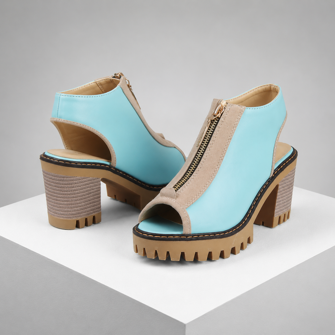 Alina Leather Heels