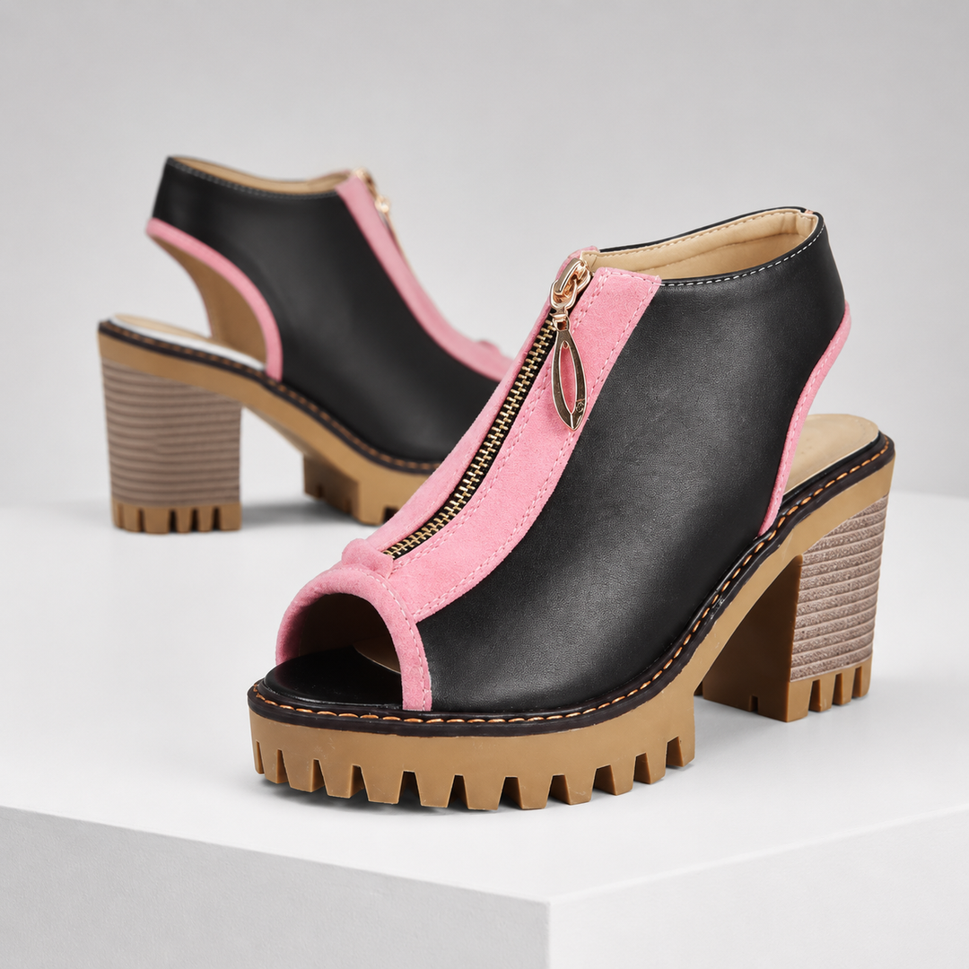 Alina Leather Heels