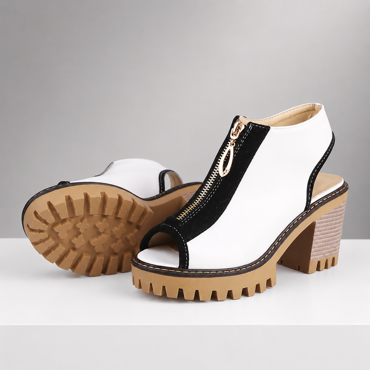 Alina Leather Heels
