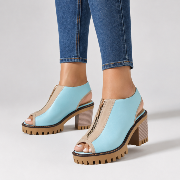 Alina Leather Heels