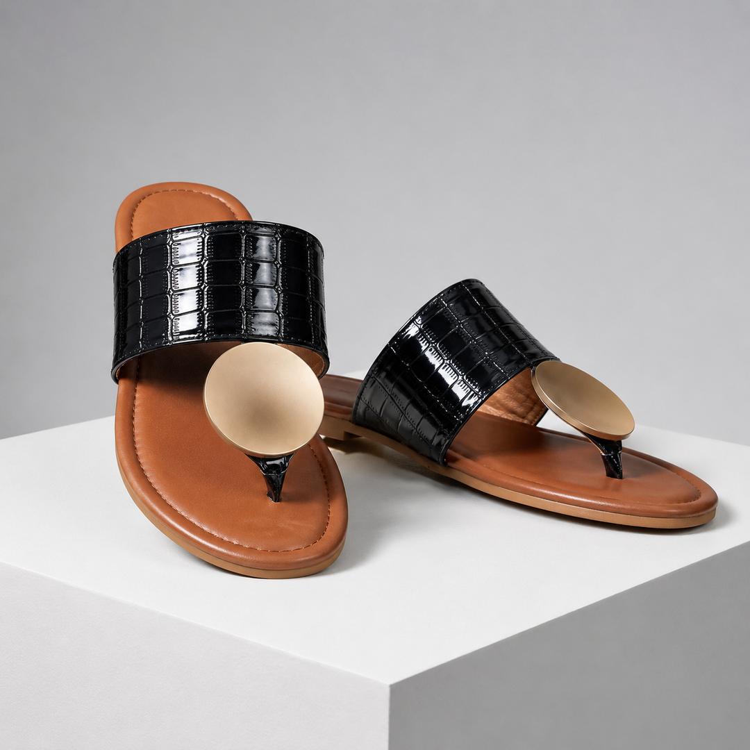 Solene Leather Sandals
