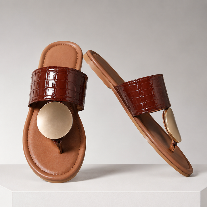 Solene Leather Sandals