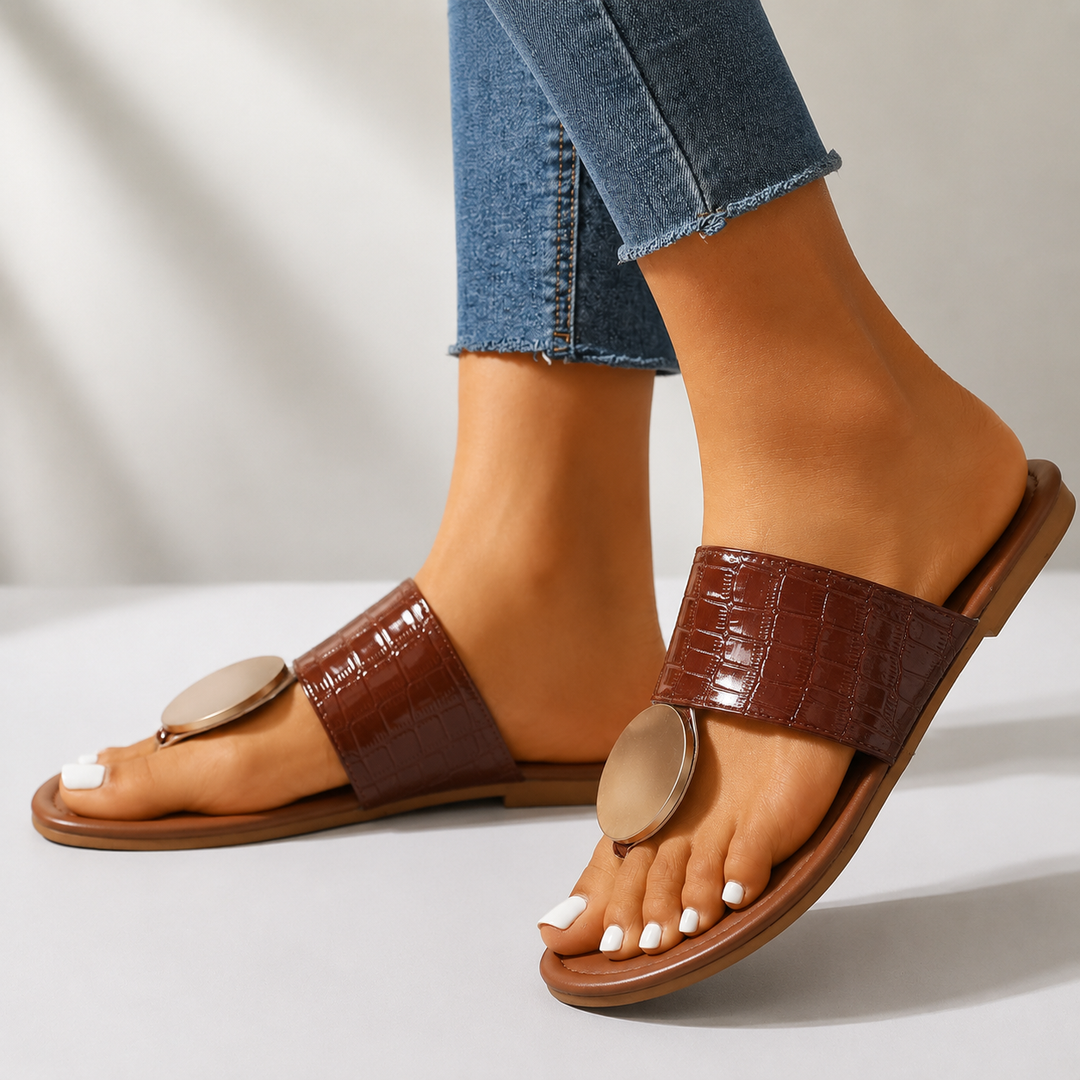 Solene Leather Sandals